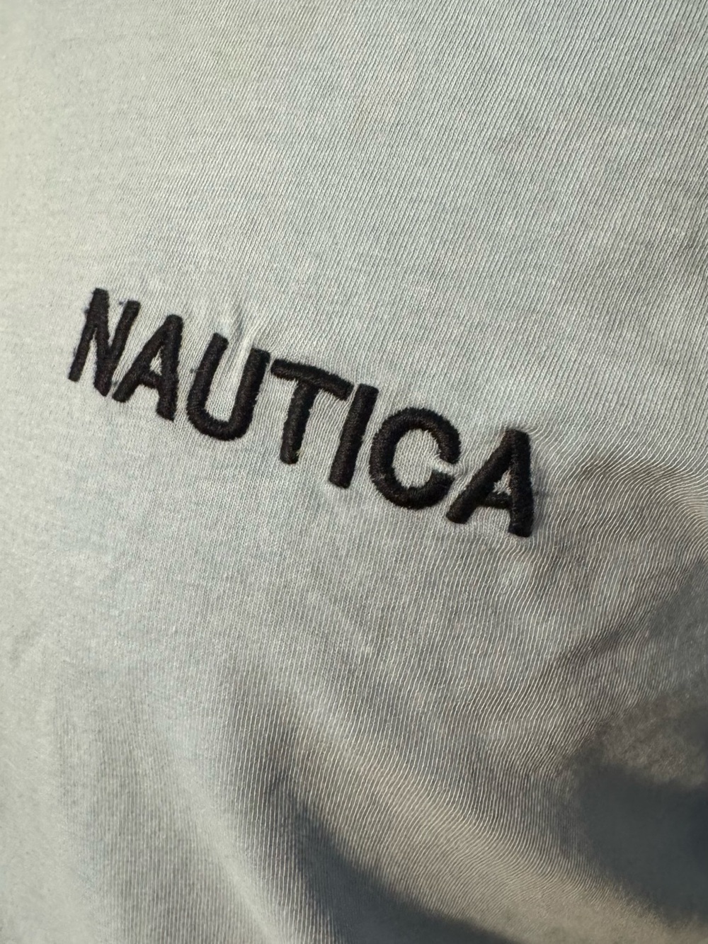Medium Nautica Unisex Light Blue Logo Performance Tee - Picture 11 of 15